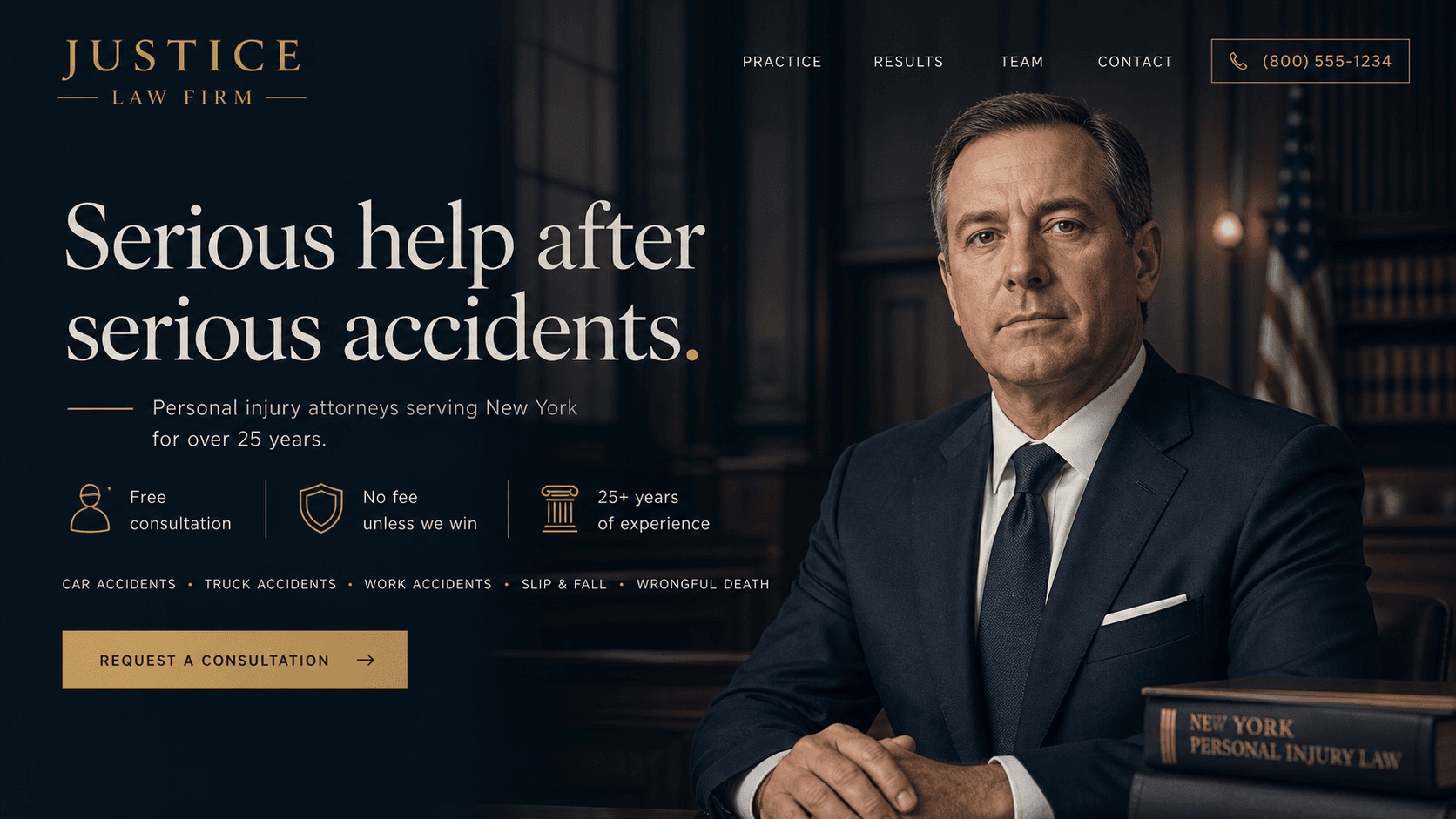 Law firm website after