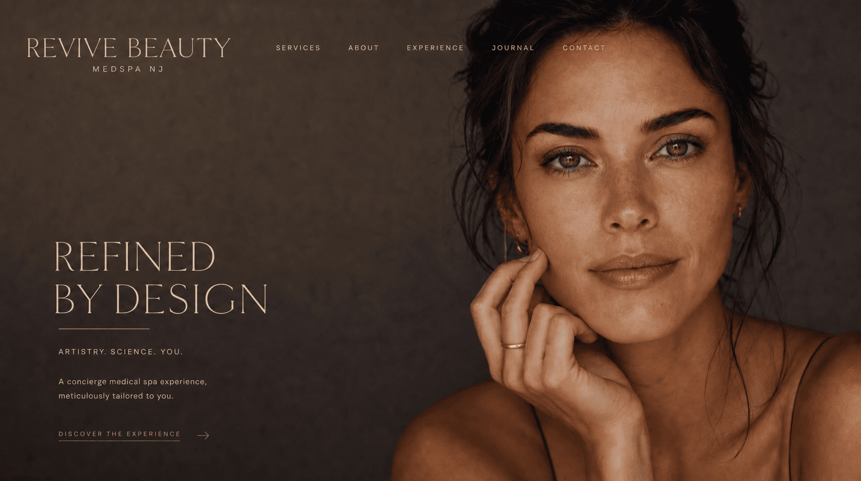Medspa website after